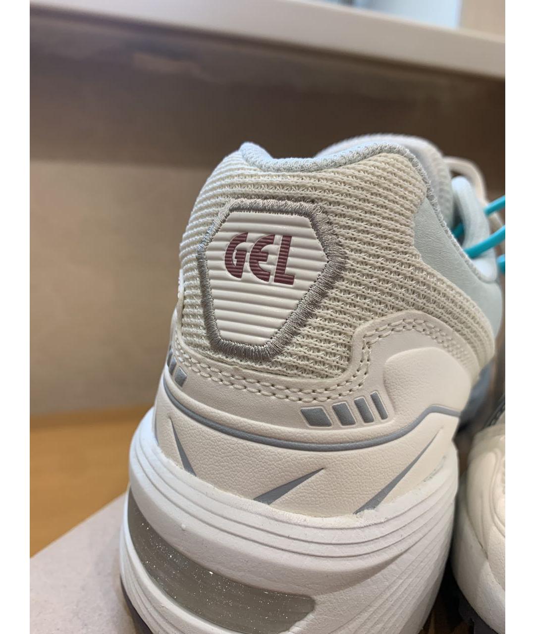 ASICS Белые текстильные низкие кроссовки / кеды, фото 6