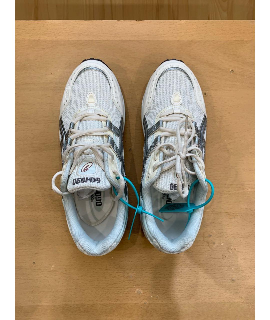 ASICS Белые текстильные низкие кроссовки / кеды, фото 3