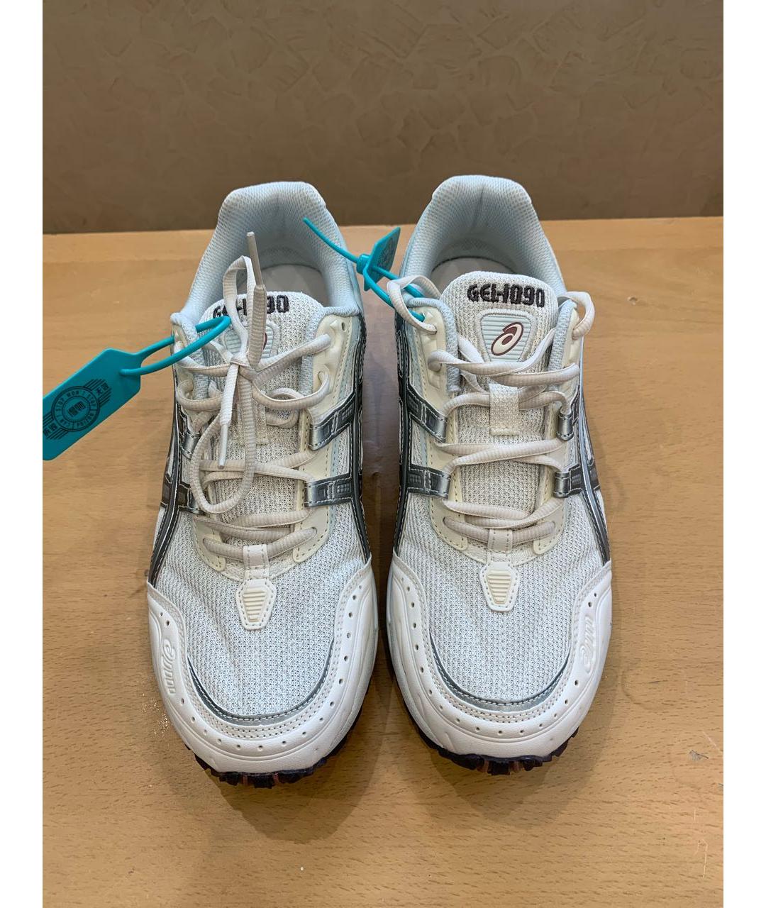 ASICS Белые текстильные низкие кроссовки / кеды, фото 2