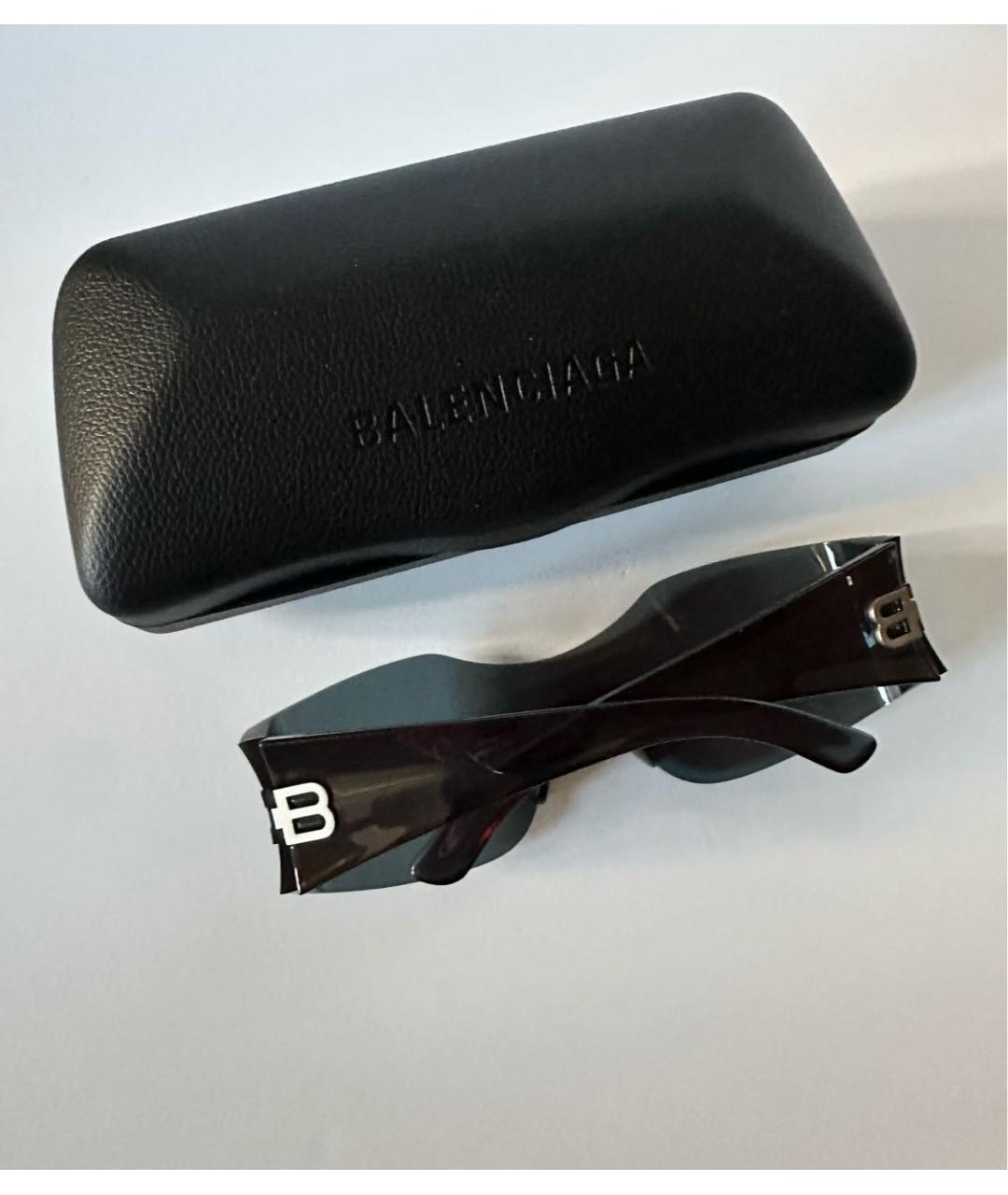 BALENCIAGA Зеленые пластиковые солнцезащитные очки, фото 7