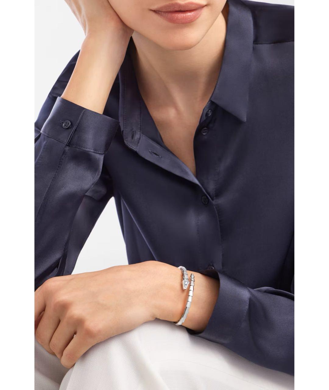BVLGARI Серебряный браслет из белого золота, фото 3