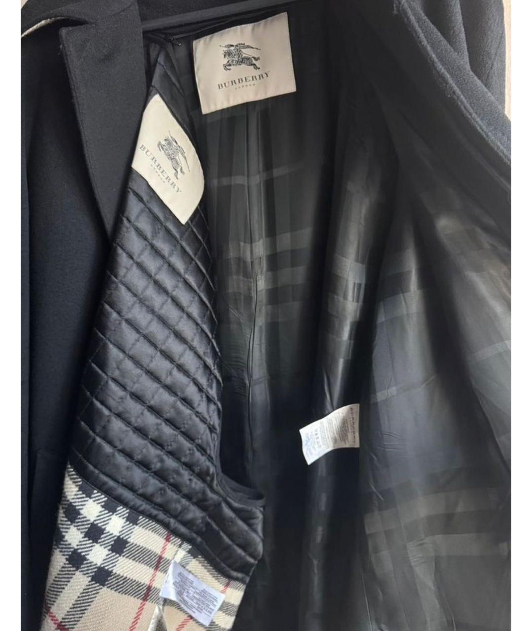 BURBERRY Черное кашемировое пальто, фото 6
