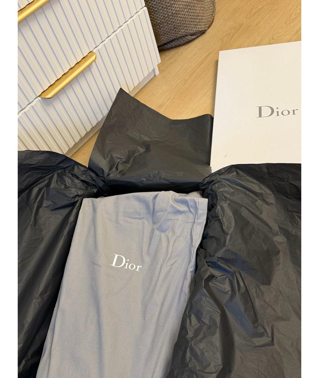 CHRISTIAN DIOR Черные кожаные сапоги, фото 8