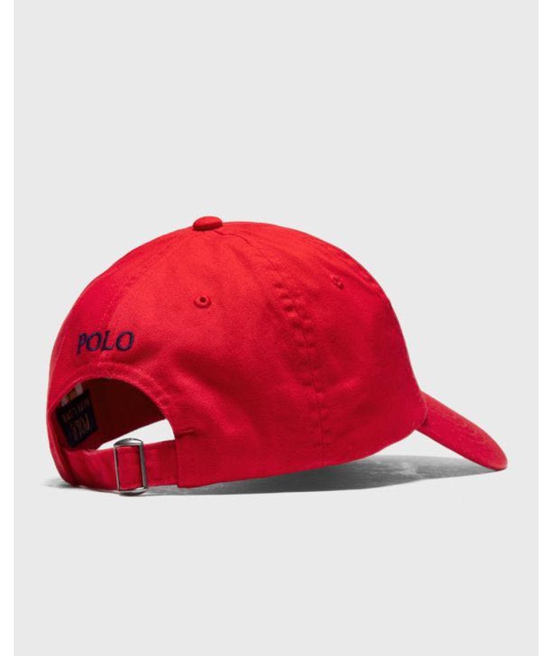 POLO RALPH LAUREN Красная хлопковая кепка, фото 4