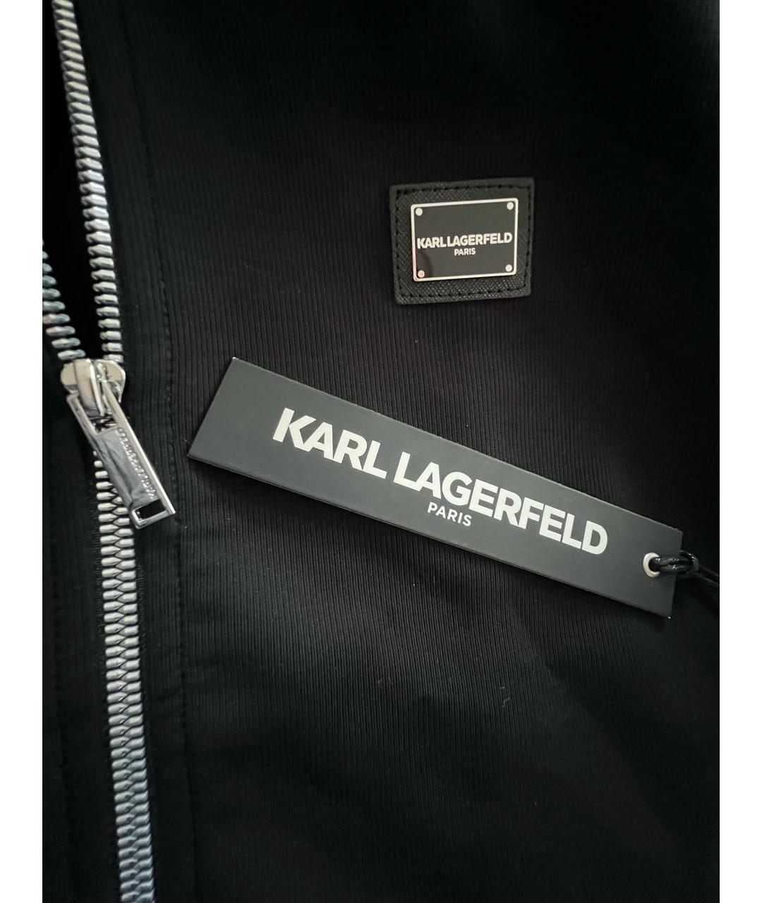 KARL LAGERFELD Черная спортивная куртка, фото 5