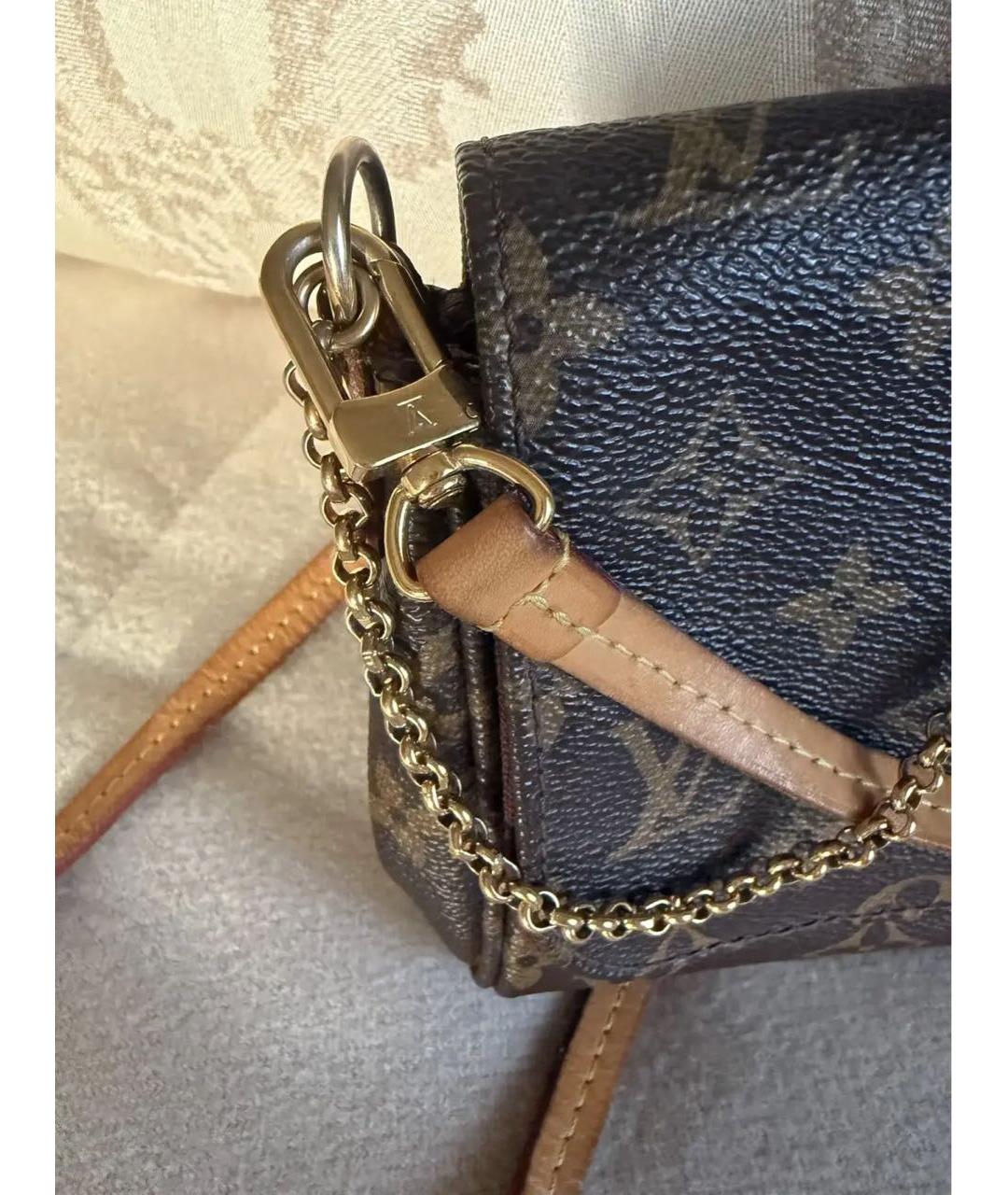 LOUIS VUITTON Коричневая сумка через плечо, фото 6