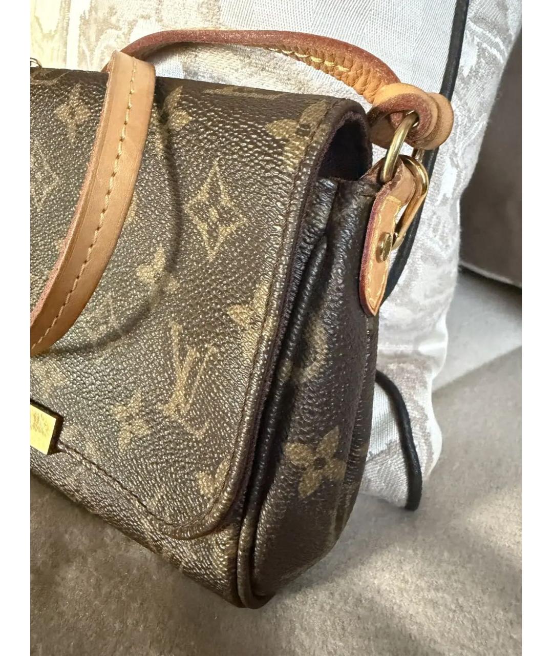 LOUIS VUITTON Коричневая сумка через плечо, фото 2