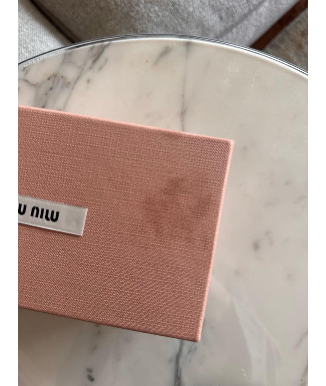 MIU MIU Серебряные металлические солнцезащитные очки, фото 7