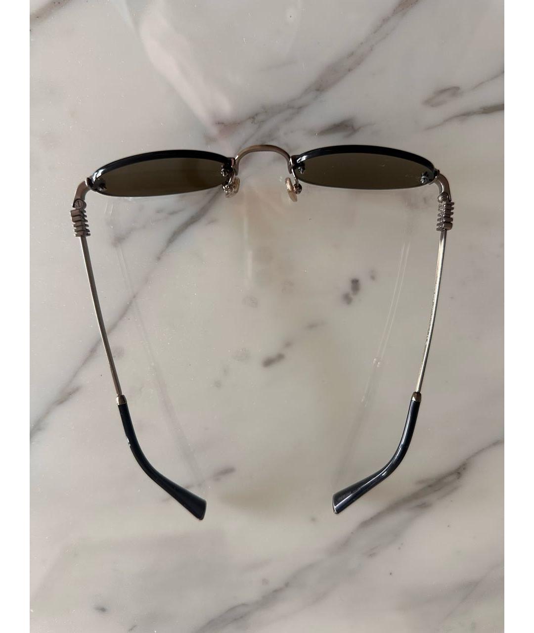 MIU MIU Серебряные металлические солнцезащитные очки, фото 5