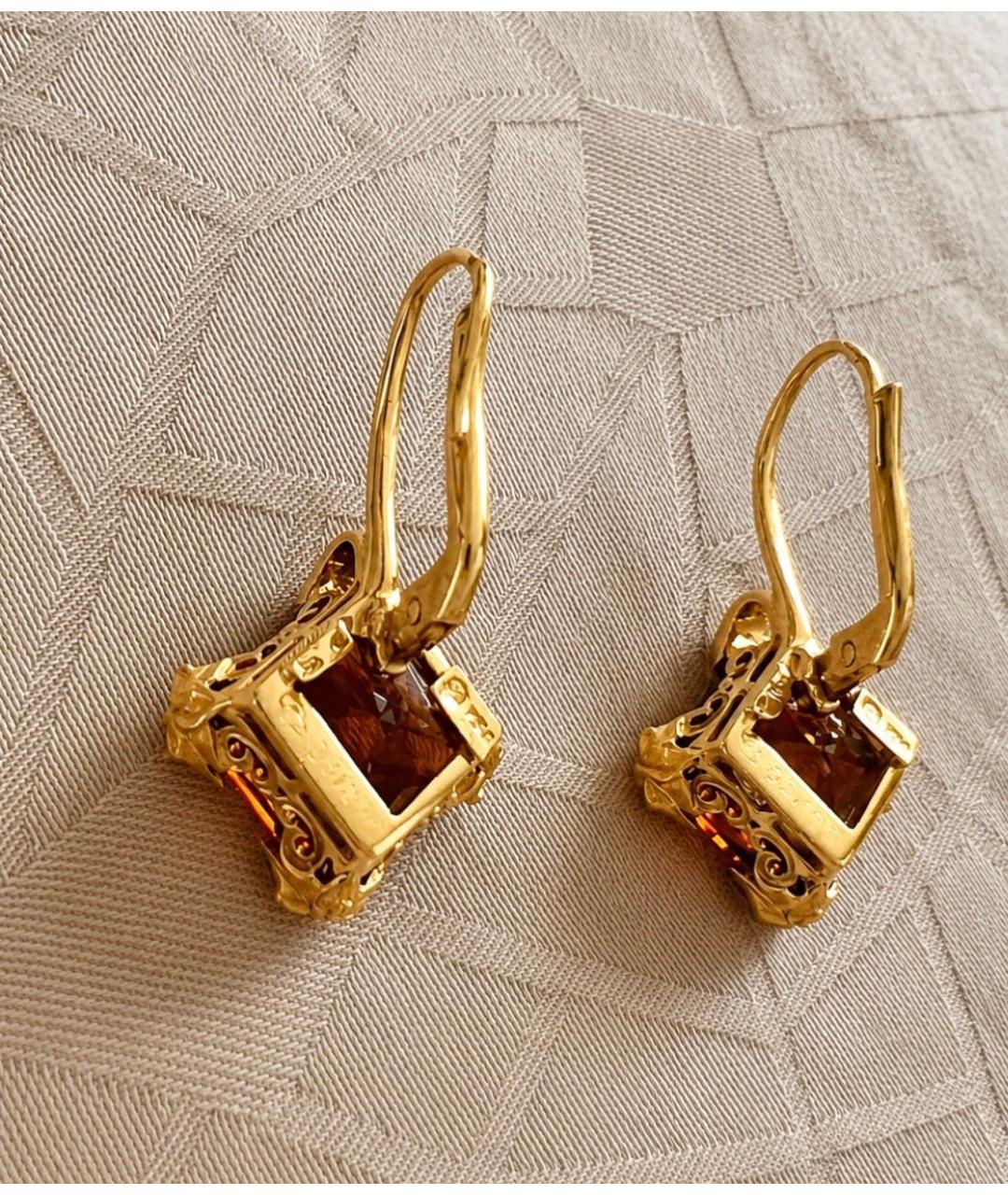 CARRERA Y CARRERA Желтые серьги из желтого золота, фото 2