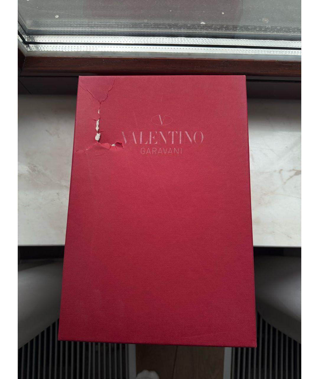 VALENTINO Коричневые кожаные босоножки, фото 7