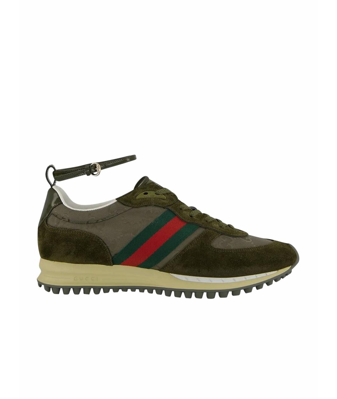 GUCCI Зеленые кроссовки, фото 1