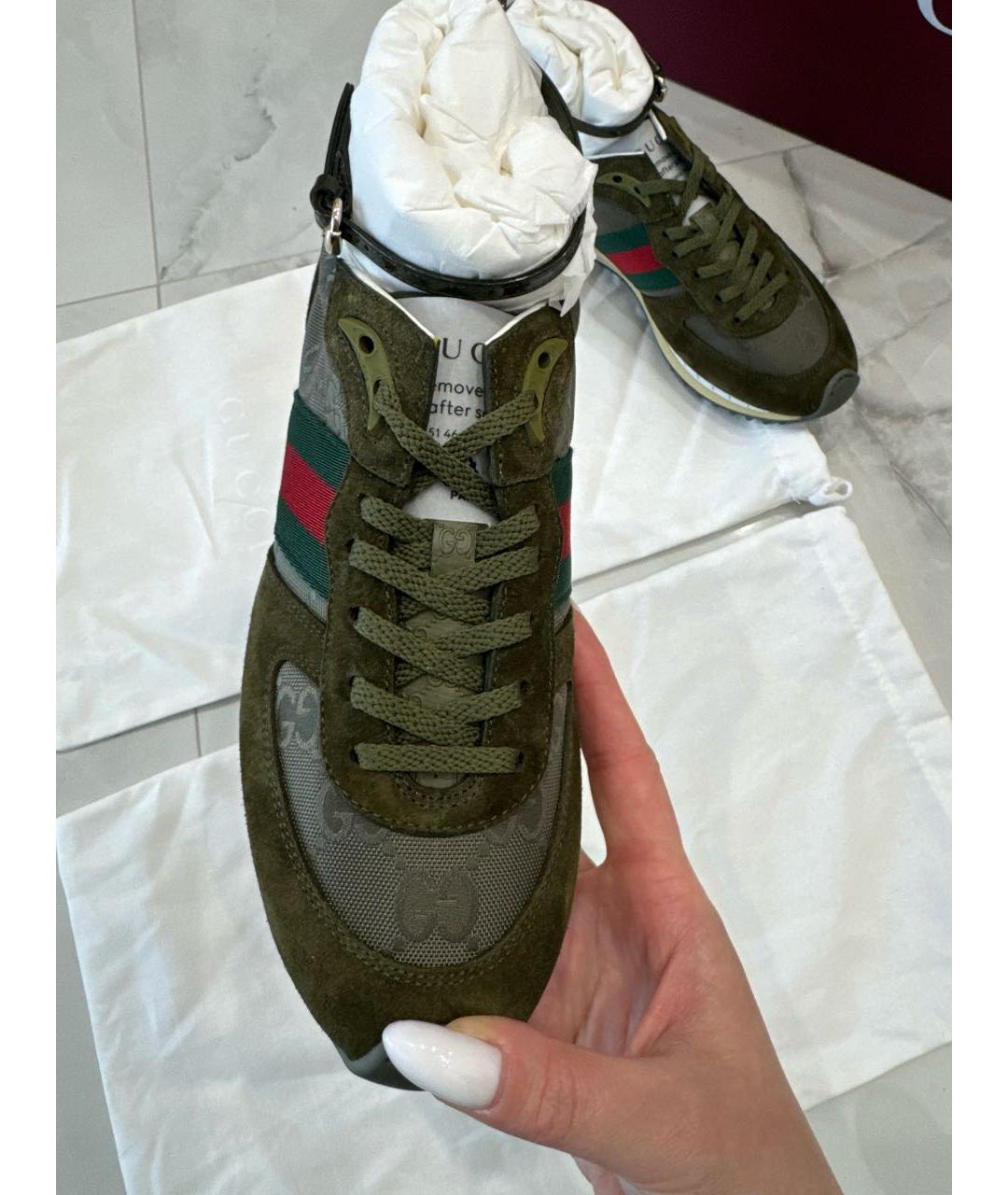 GUCCI Зеленые кроссовки, фото 3