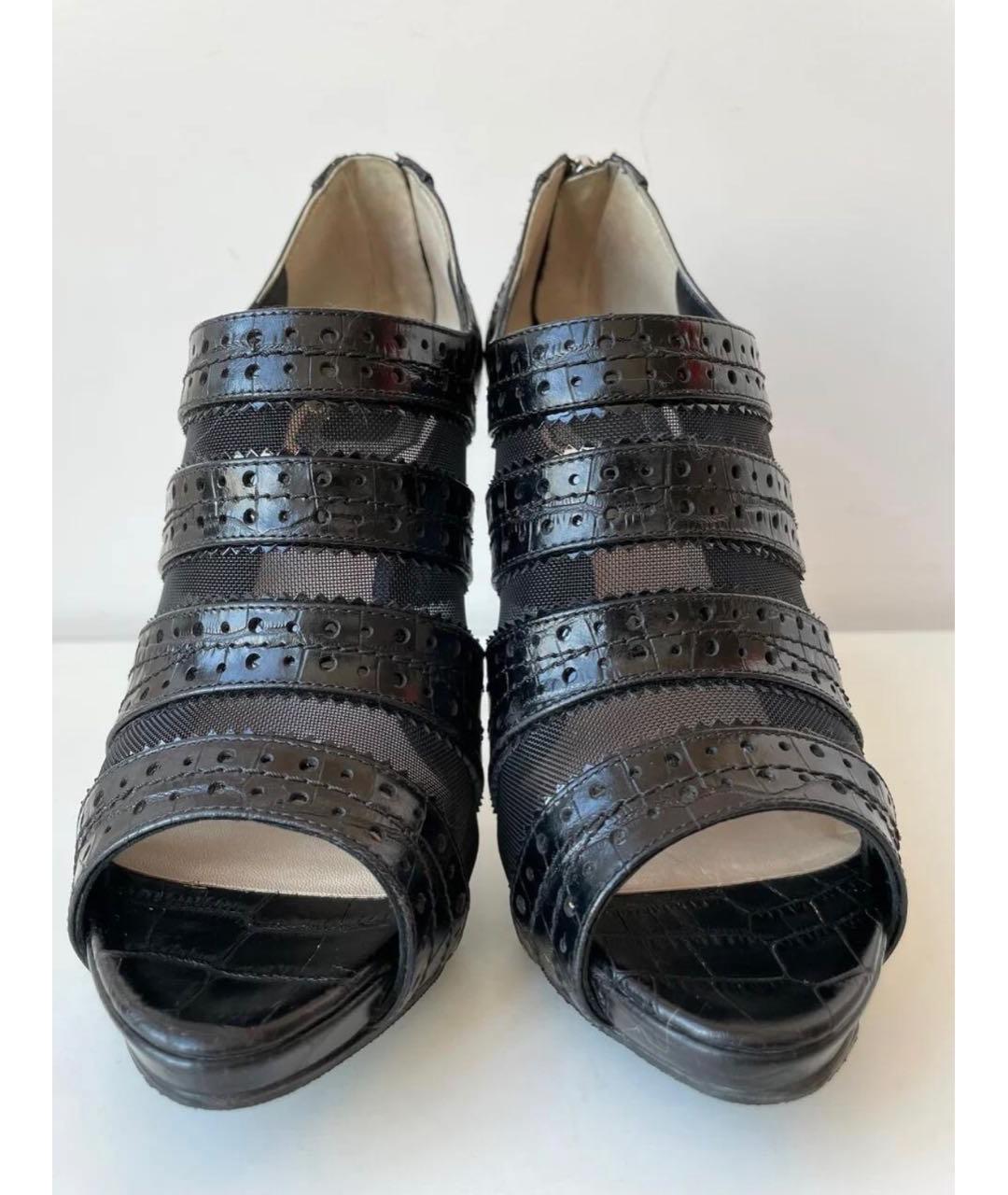 CHRISTIAN DIOR Черные кожаные туфли, фото 3