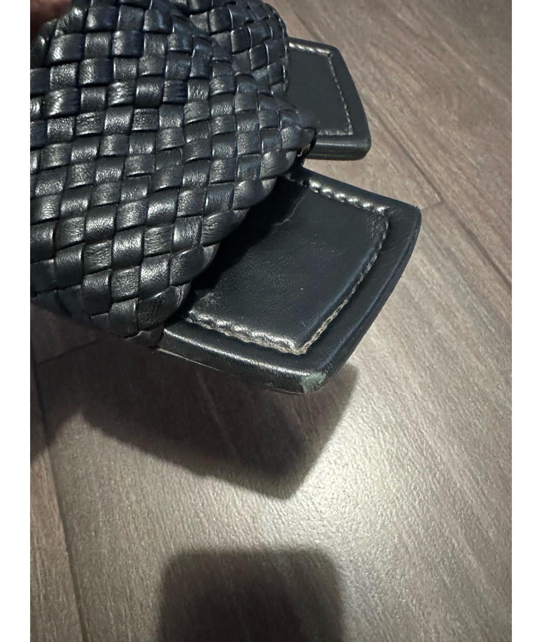 BOTTEGA VENETA Черные кожаные мюли, фото 7