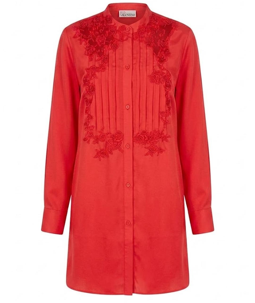 ERMANNO SCERVINO Коралловое вискозное повседневное платье, фото 1