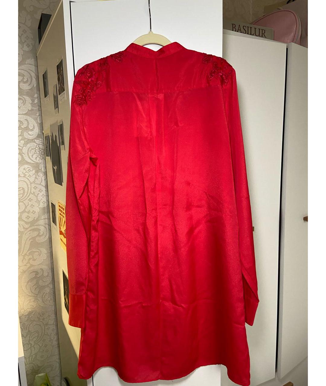 ERMANNO SCERVINO Коралловое вискозное повседневное платье, фото 2