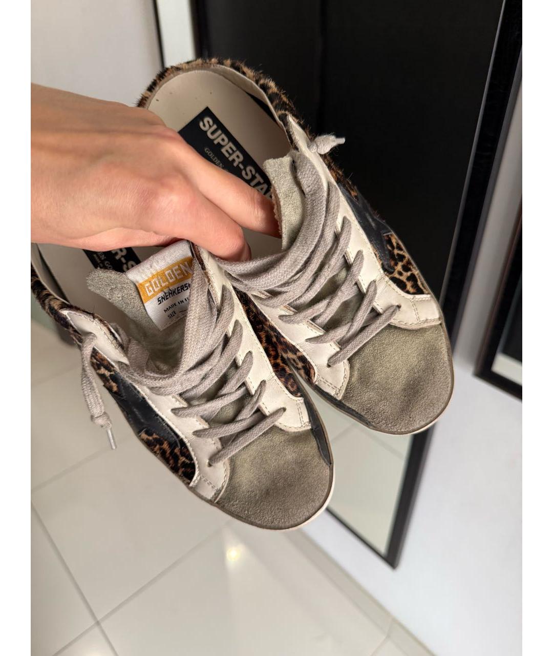 GOLDEN GOOSE DELUXE BRAND Коричневые мюли, фото 3