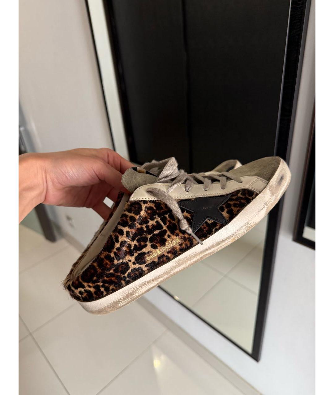 GOLDEN GOOSE DELUXE BRAND Коричневые мюли, фото 7