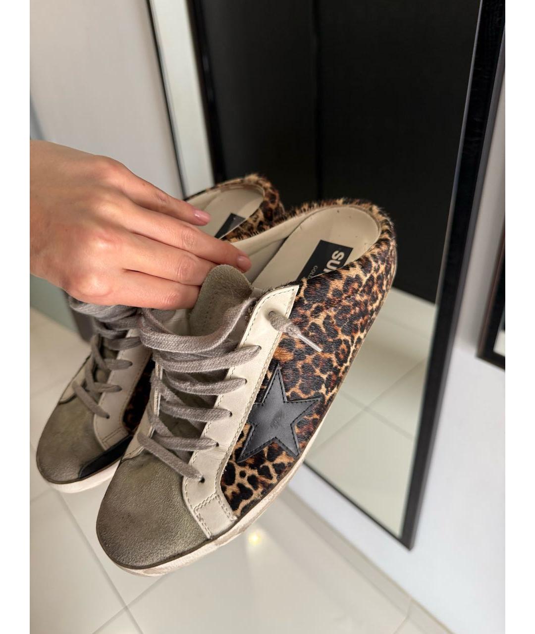 GOLDEN GOOSE DELUXE BRAND Коричневые мюли, фото 2