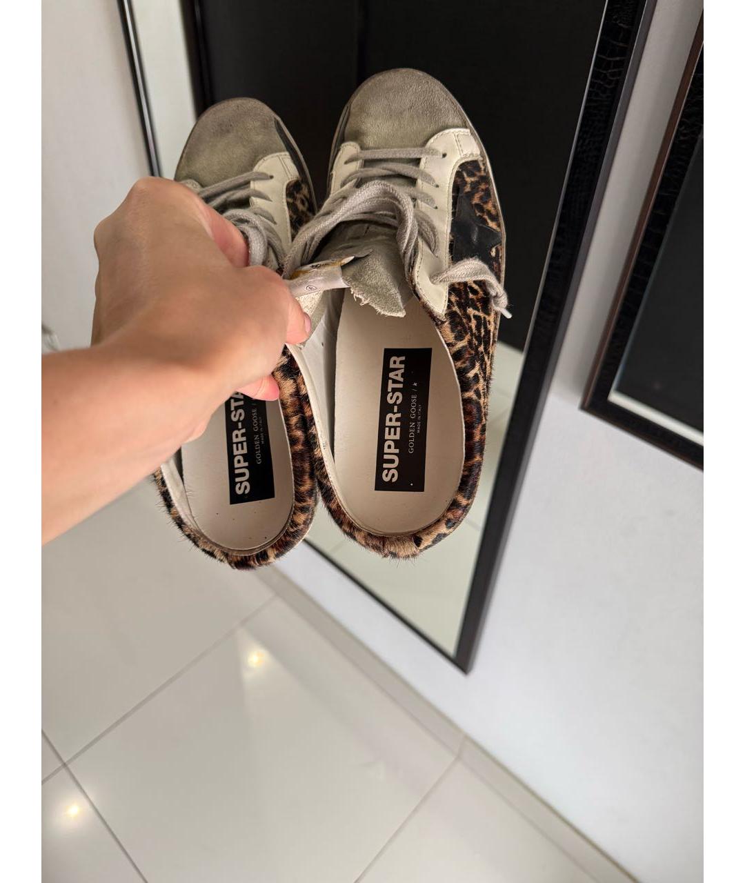 GOLDEN GOOSE DELUXE BRAND Коричневые мюли, фото 4
