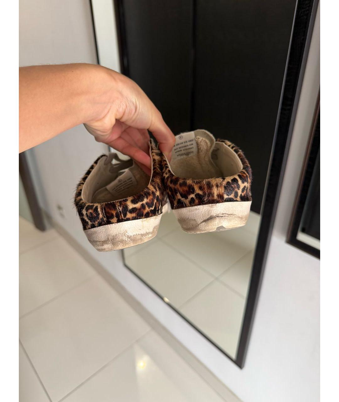 GOLDEN GOOSE DELUXE BRAND Коричневые мюли, фото 5