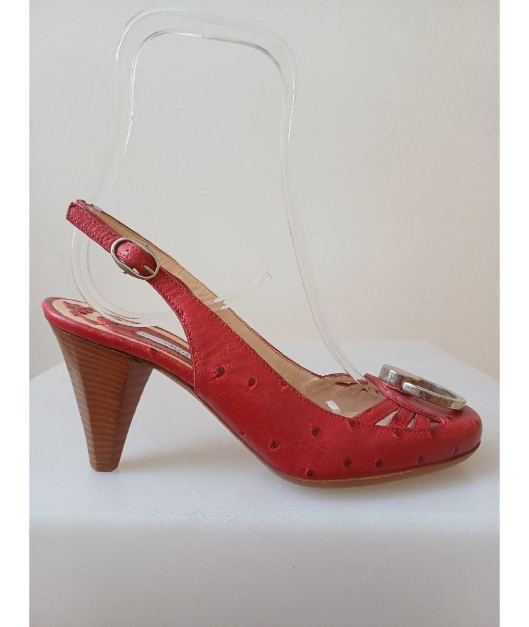 POLLINI Красные кожаные туфли, фото 10