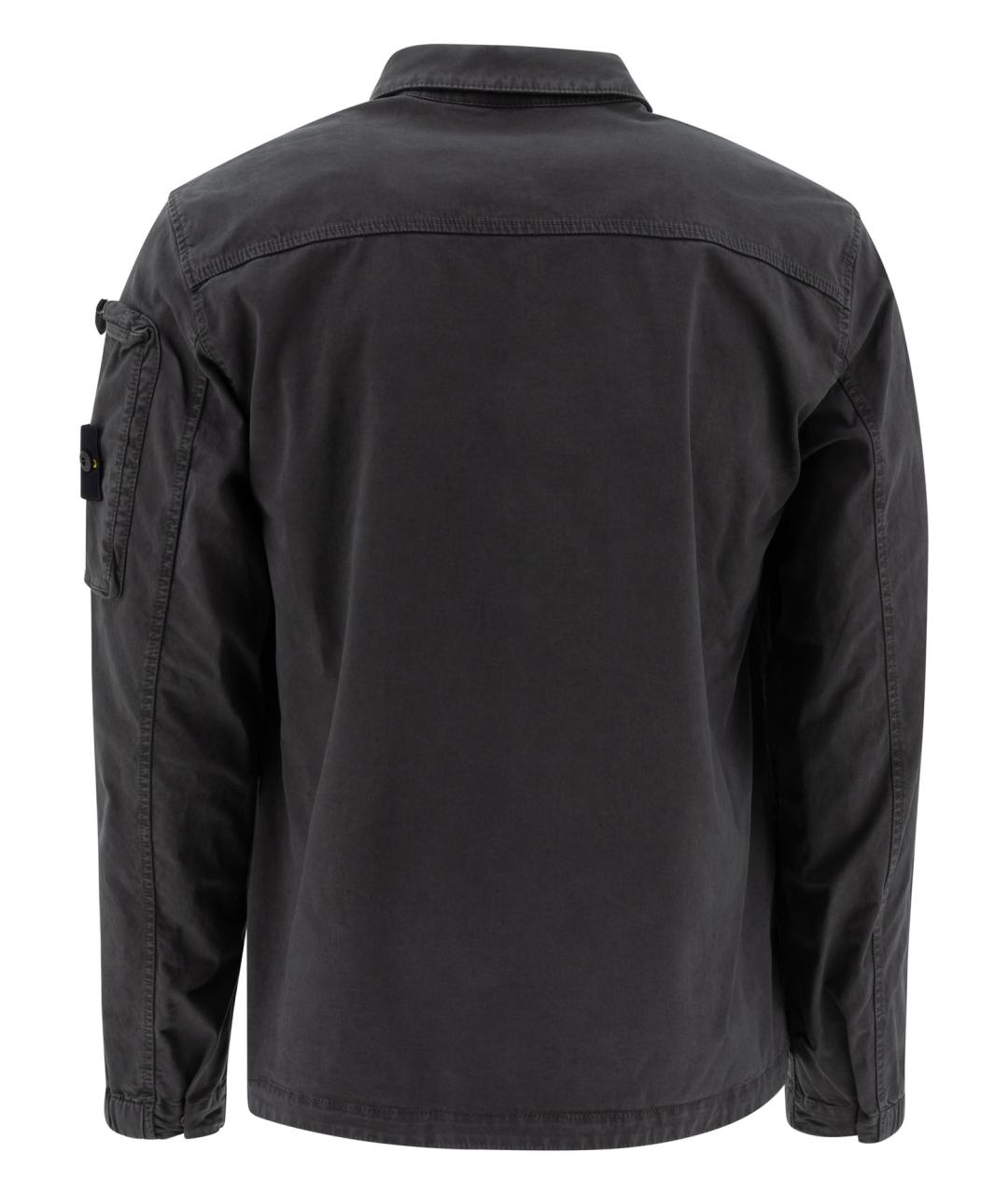 STONE ISLAND Серая хлопковая куртка, фото 2