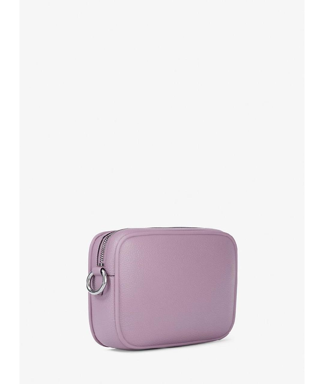 MICHAEL KORS Фиолетовая кожаная сумка через плечо, фото 4