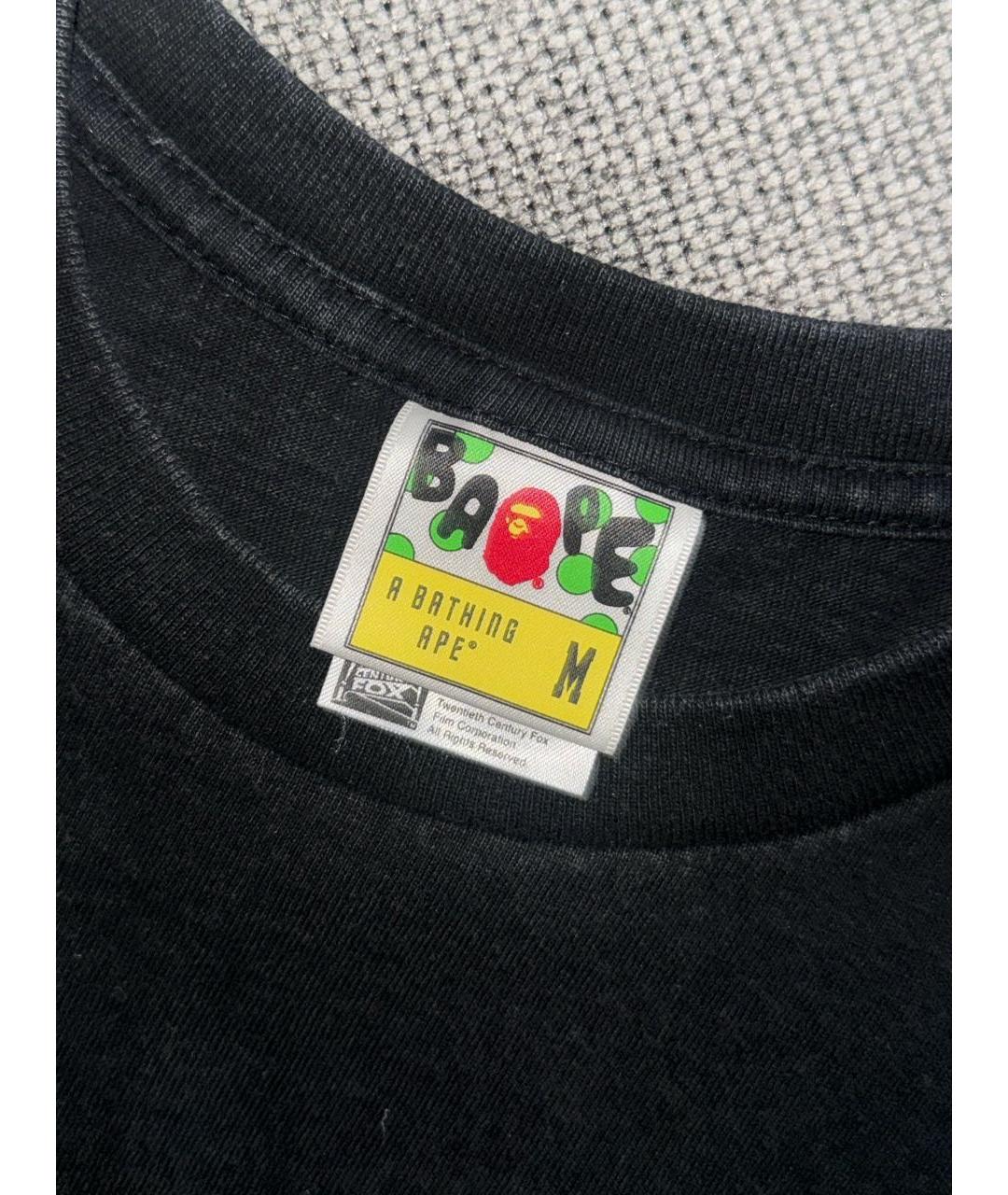 BAPE Черная хлопковая футболка, фото 3