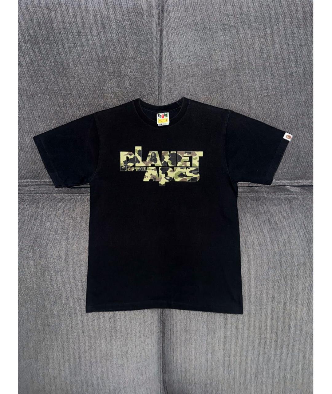 BAPE Черная хлопковая футболка, фото 7