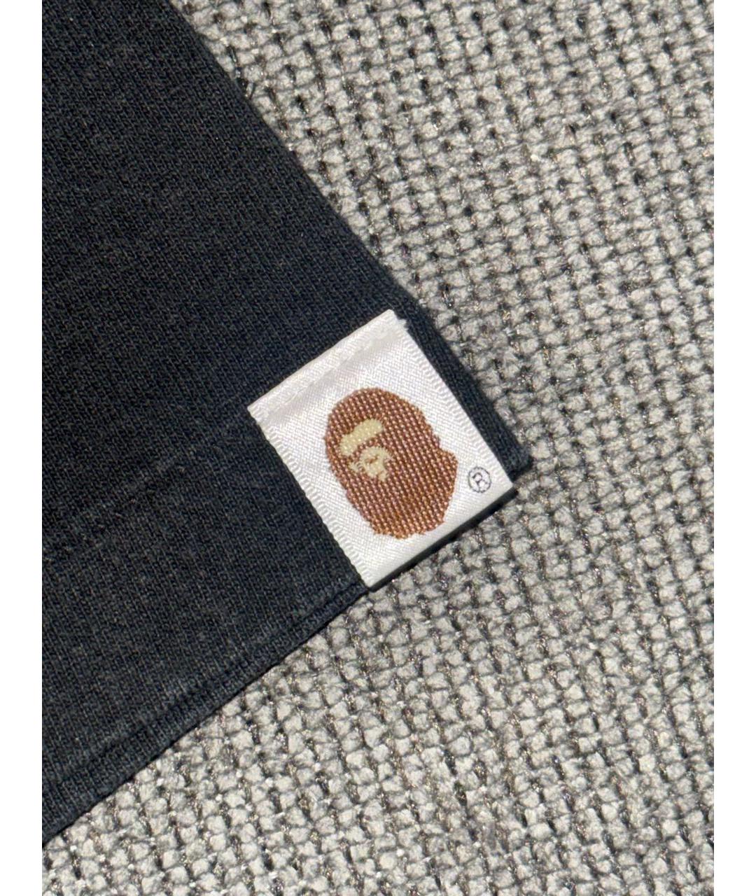 BAPE Черная хлопковая футболка, фото 6