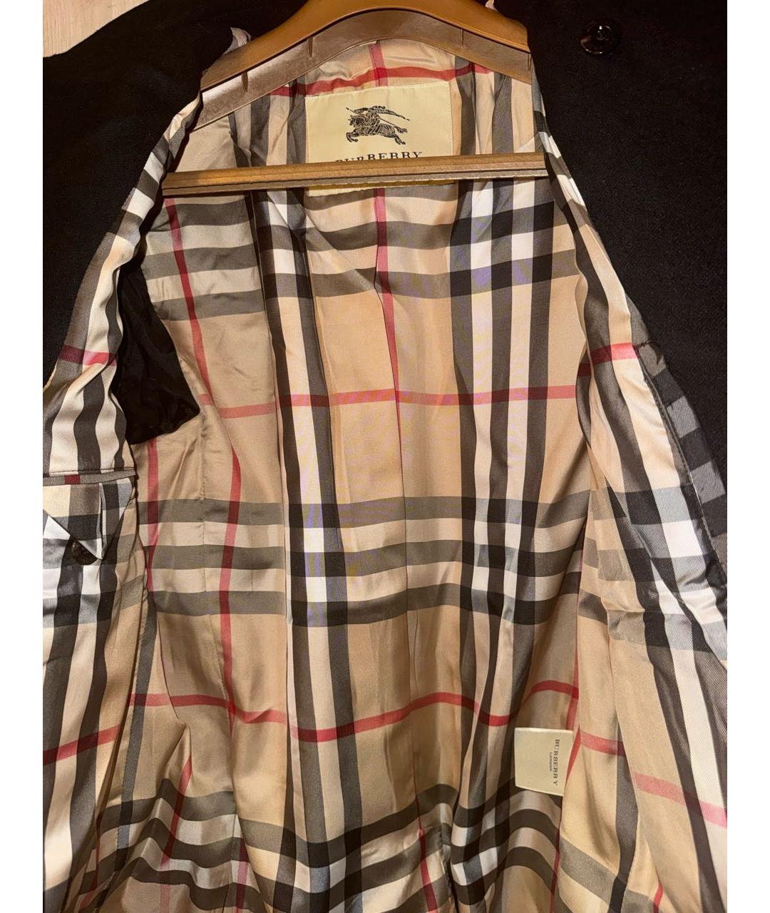 BURBERRY Черное кашемировое пальто, фото 3
