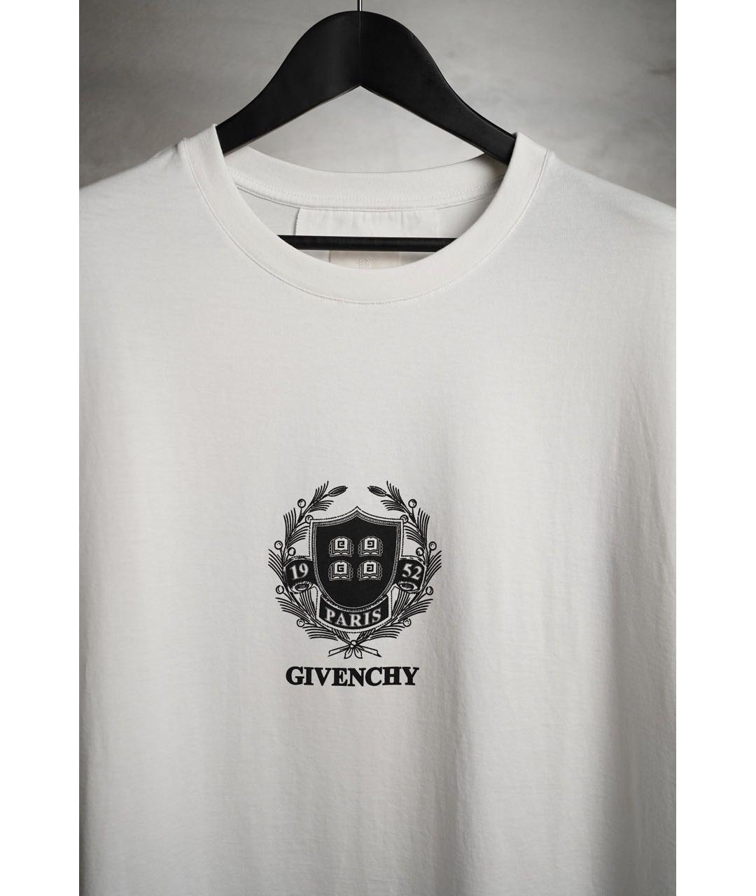 GIVENCHY Белая хлопковая футболка, фото 6