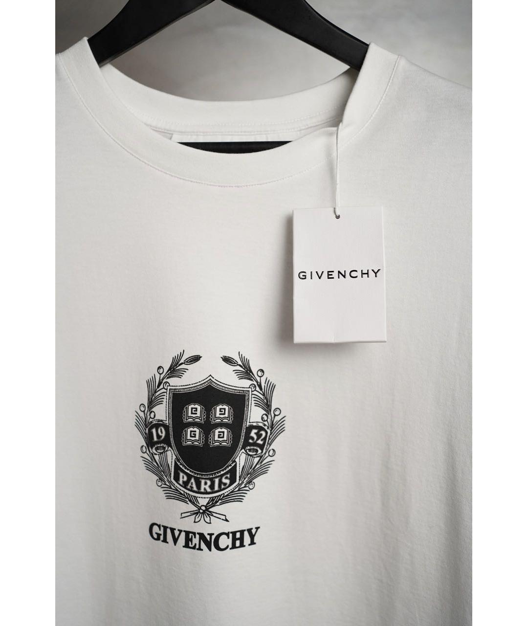 GIVENCHY Белая хлопковая футболка, фото 8