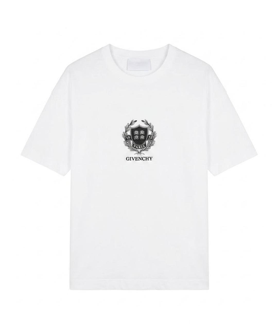 GIVENCHY Белая хлопковая футболка, фото 1