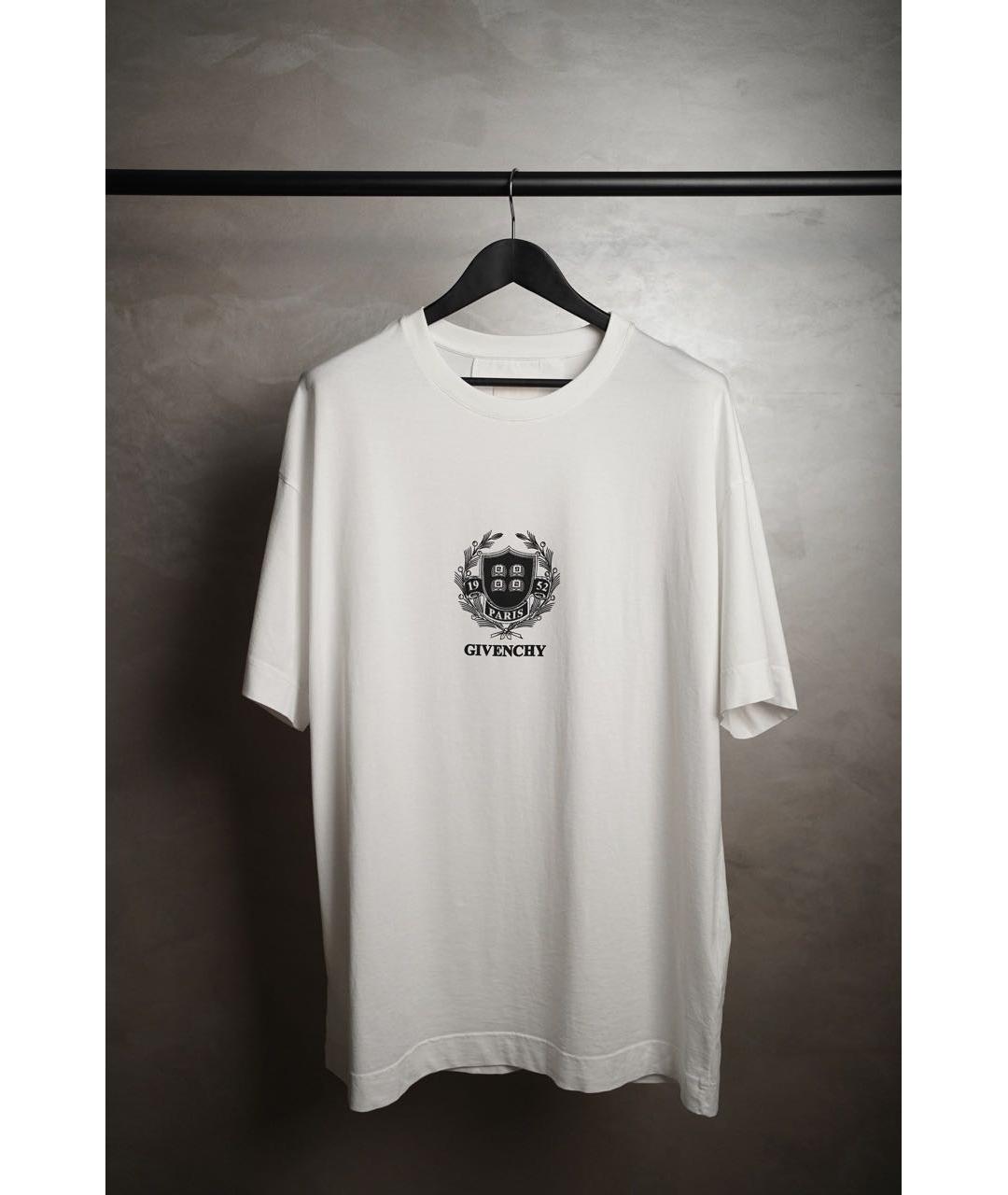 GIVENCHY Белая хлопковая футболка, фото 9