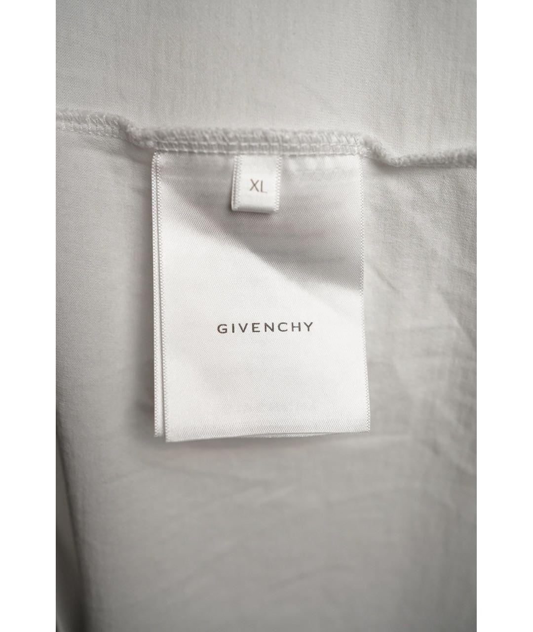 GIVENCHY Белая хлопковая футболка, фото 7