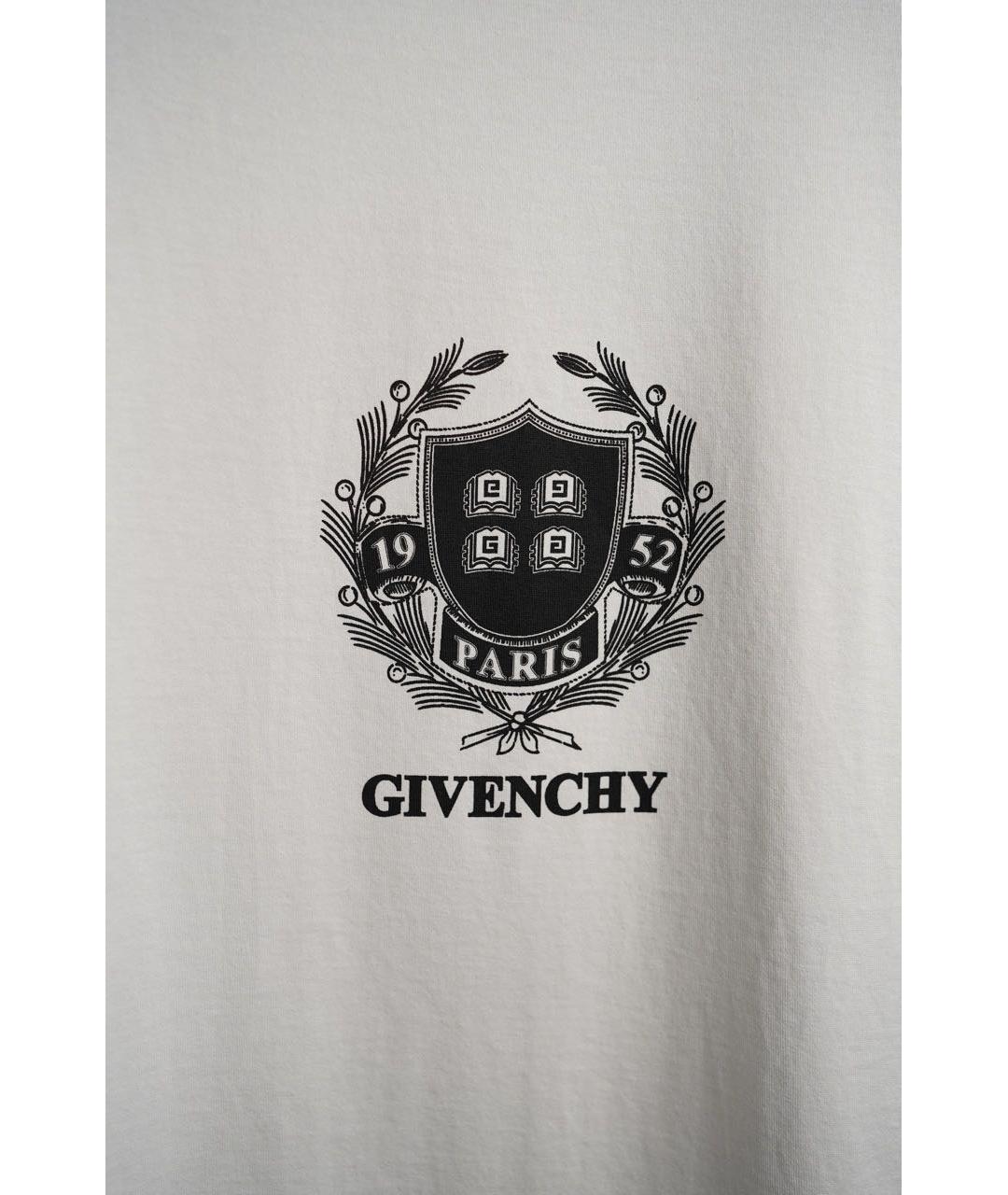 GIVENCHY Белая хлопковая футболка, фото 3