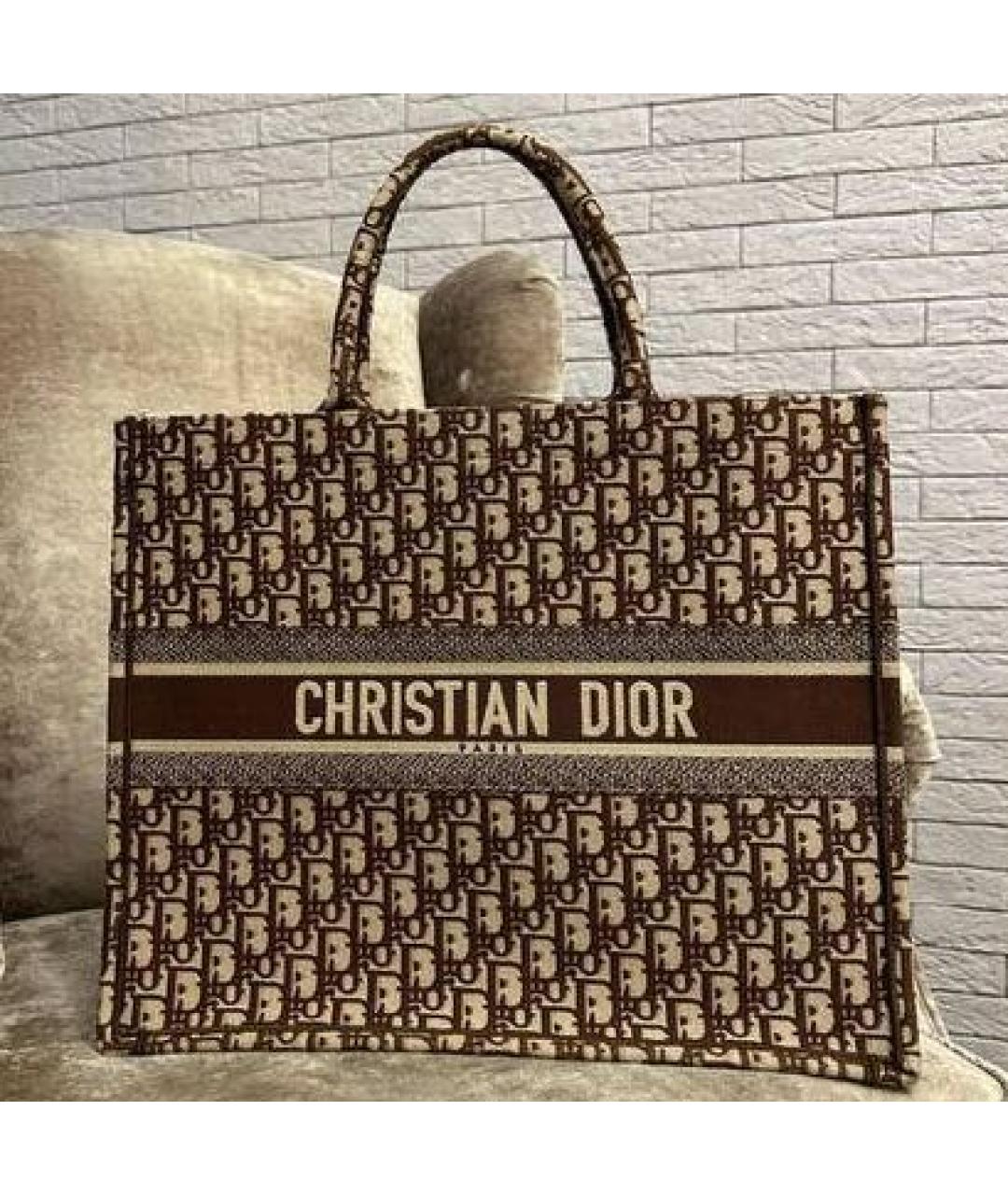 CHRISTIAN DIOR Коричневая сумка тоут, фото 2