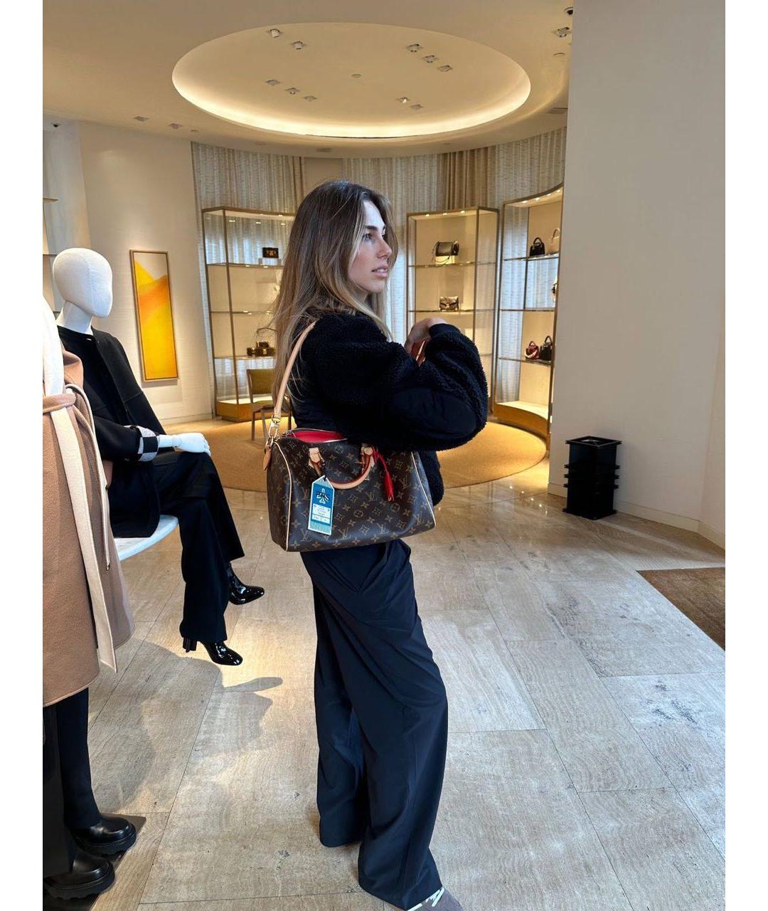 LOUIS VUITTON Коричневая сумка с короткими ручками, фото 6