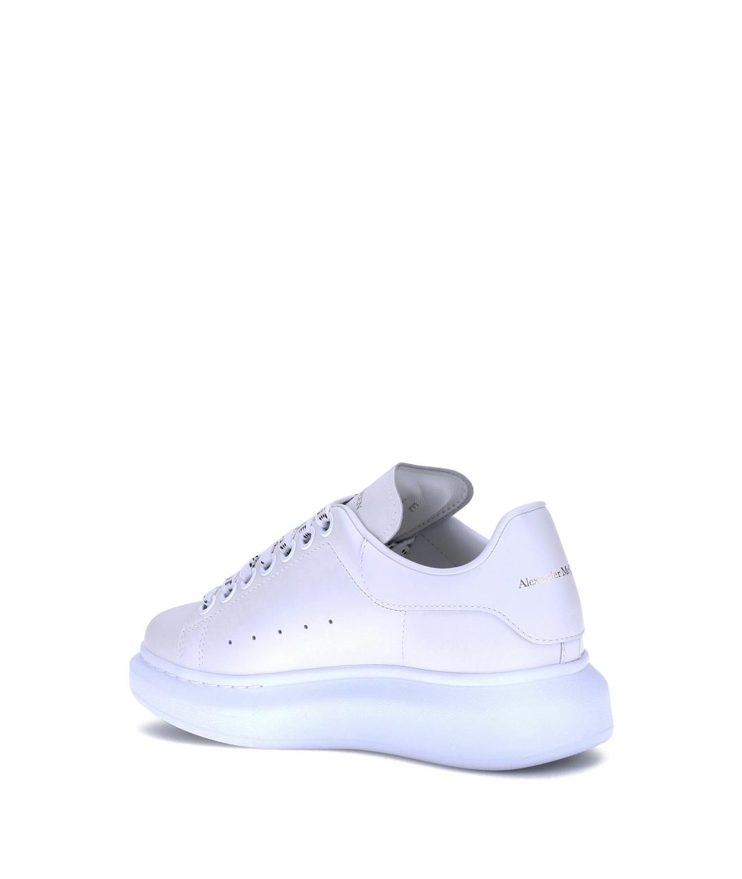 ALEXANDER MCQUEEN Белые кожаные кроссовки, фото 3