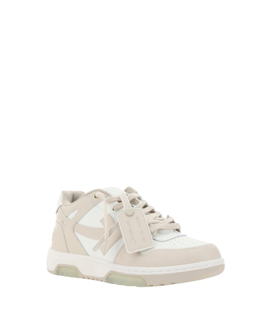 OFF-WHITE Белые текстильные низкие кроссовки / кеды, фото 2