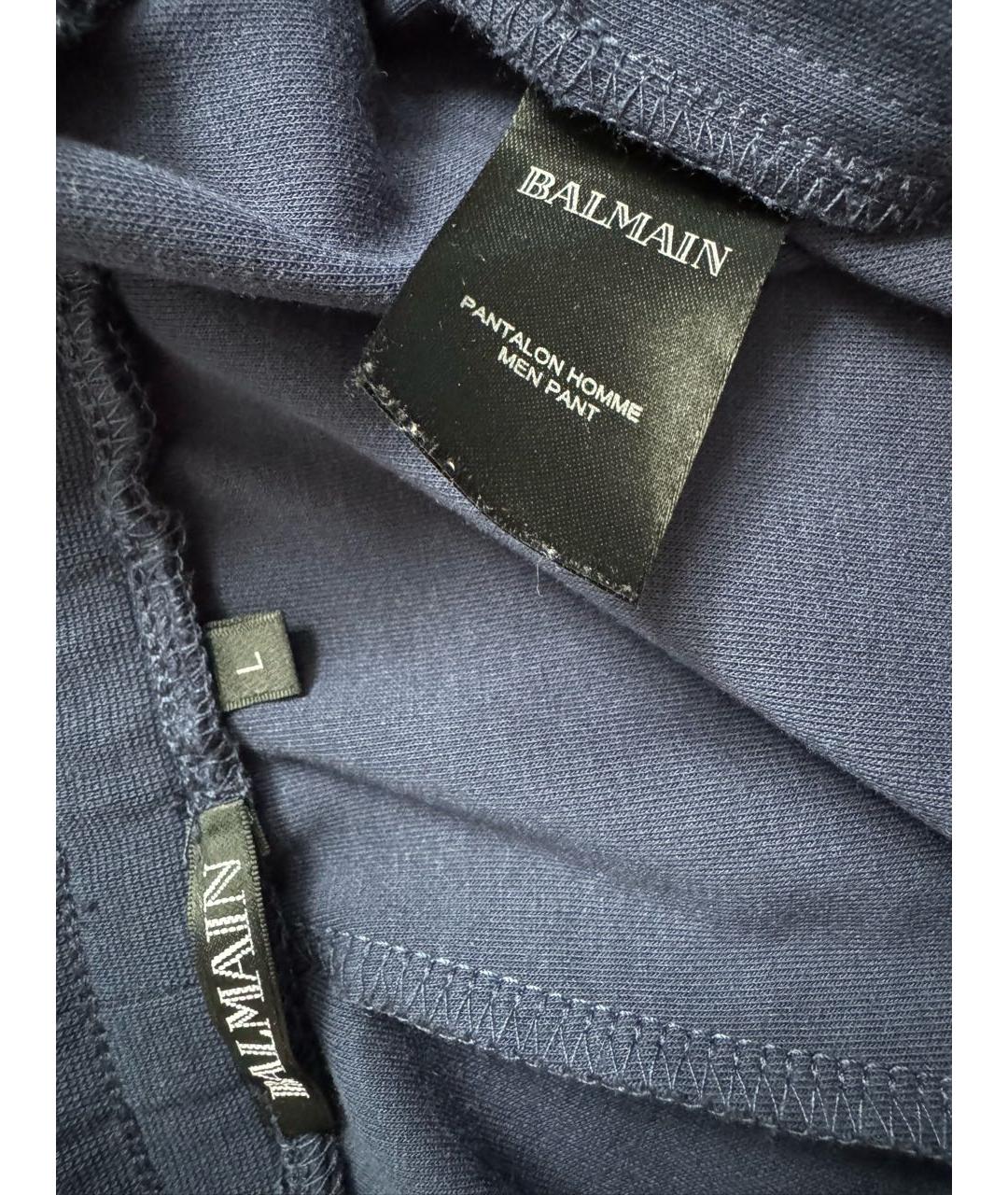 BALMAIN Темно-синий хлопковый спортивный костюм, фото 8