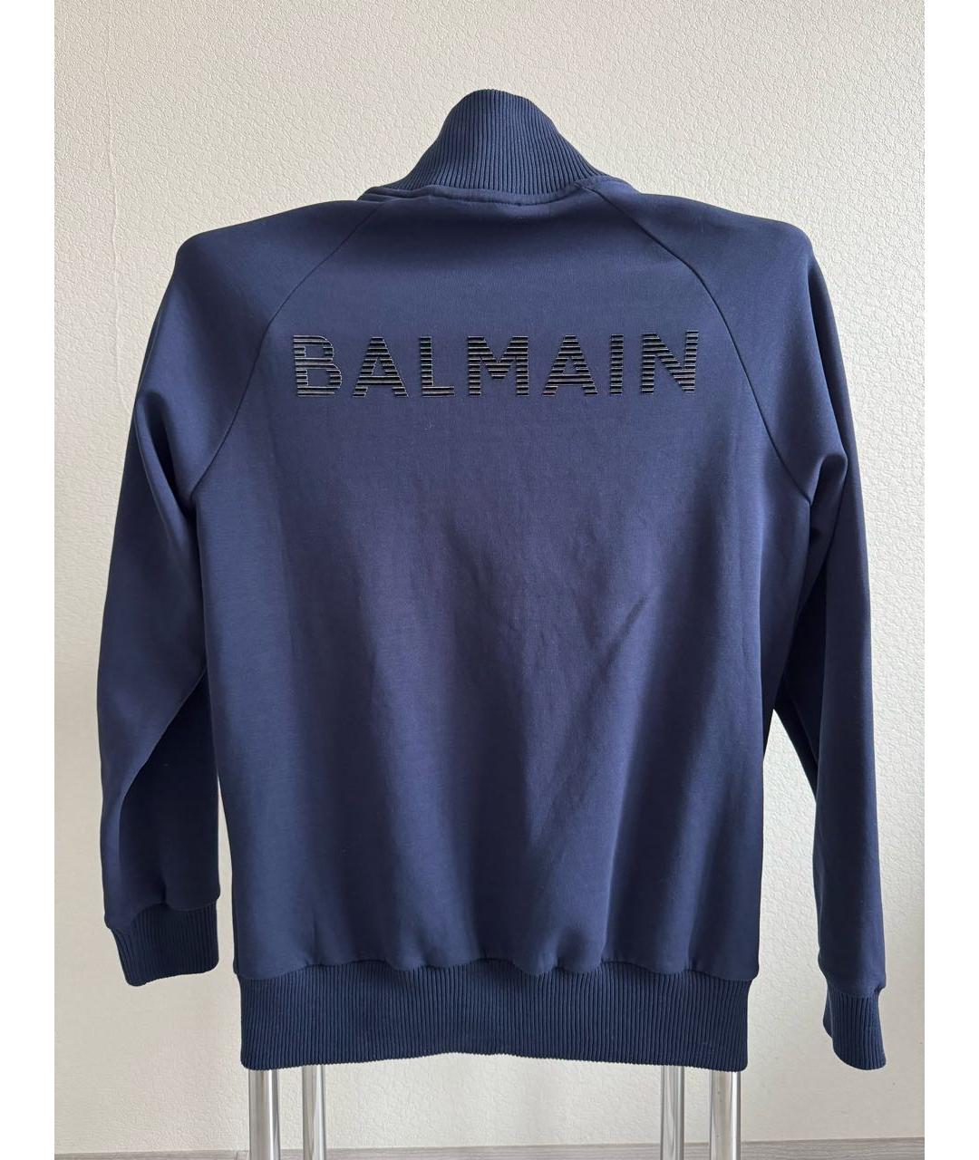 BALMAIN Темно-синий хлопковый спортивный костюм, фото 4