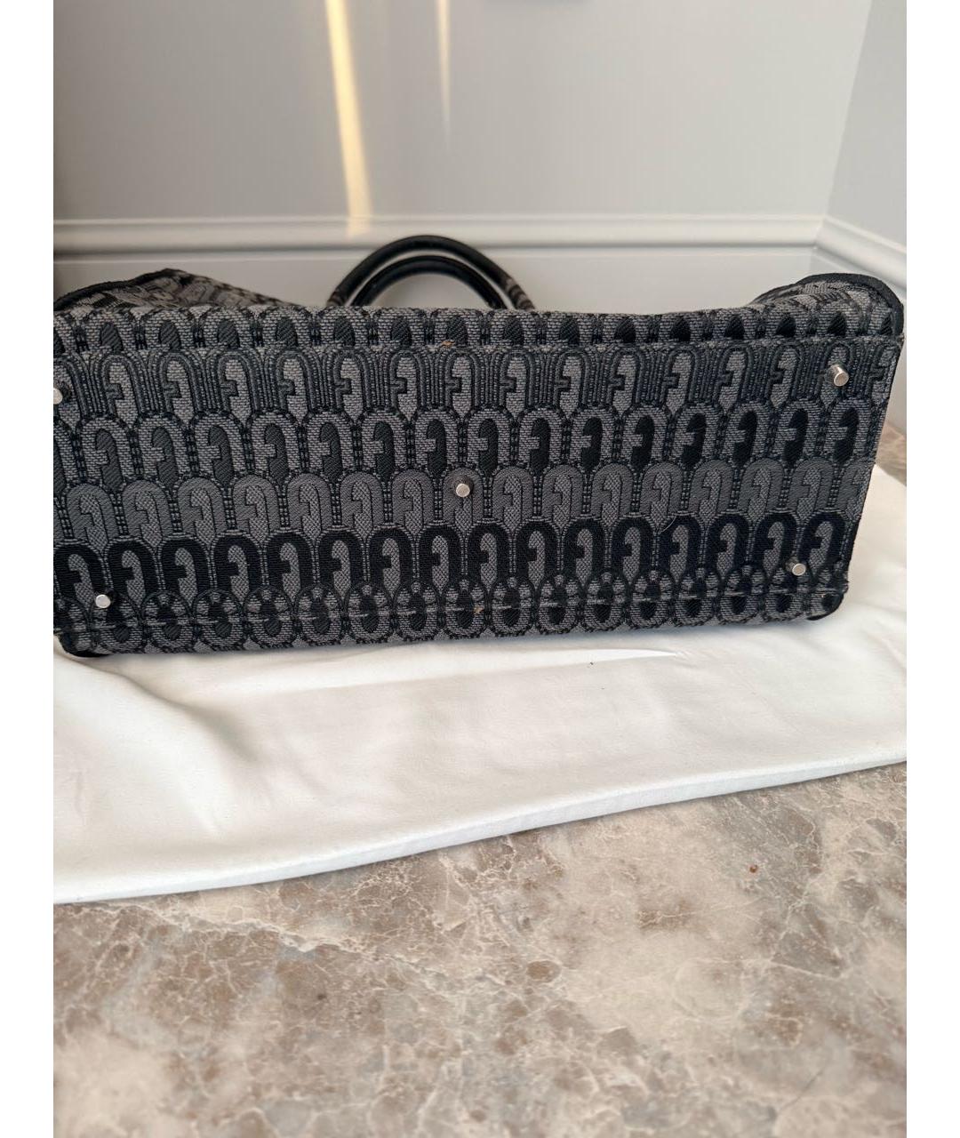 FURLA Черная сумка тоут, фото 5