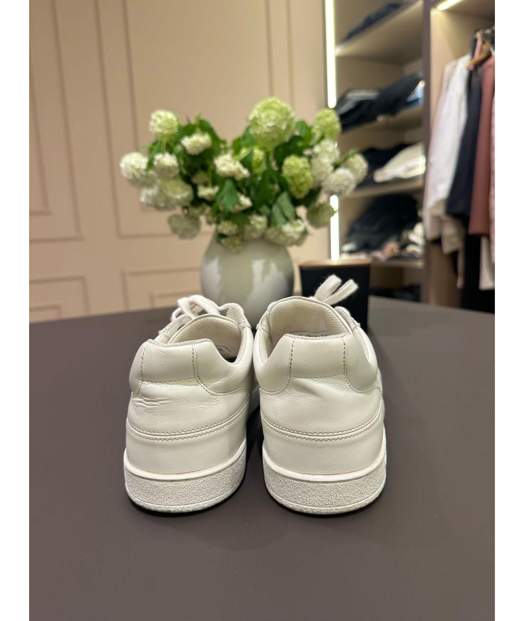 CHRISTIAN DIOR Белые кожаные кеды, фото 4