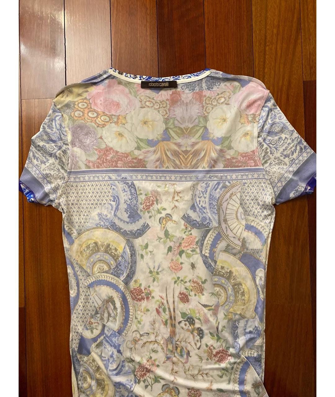 ROBERTO CAVALLI Мульти вискозное коктейльное платье, фото 3