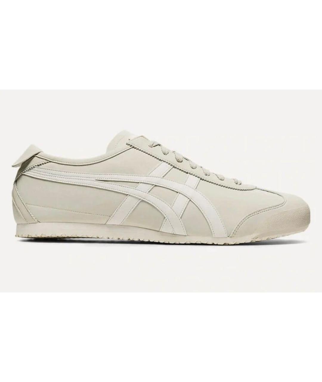 ONITSUKA TIGER Бежевые кроссовки из искусственной кожи, фото 9