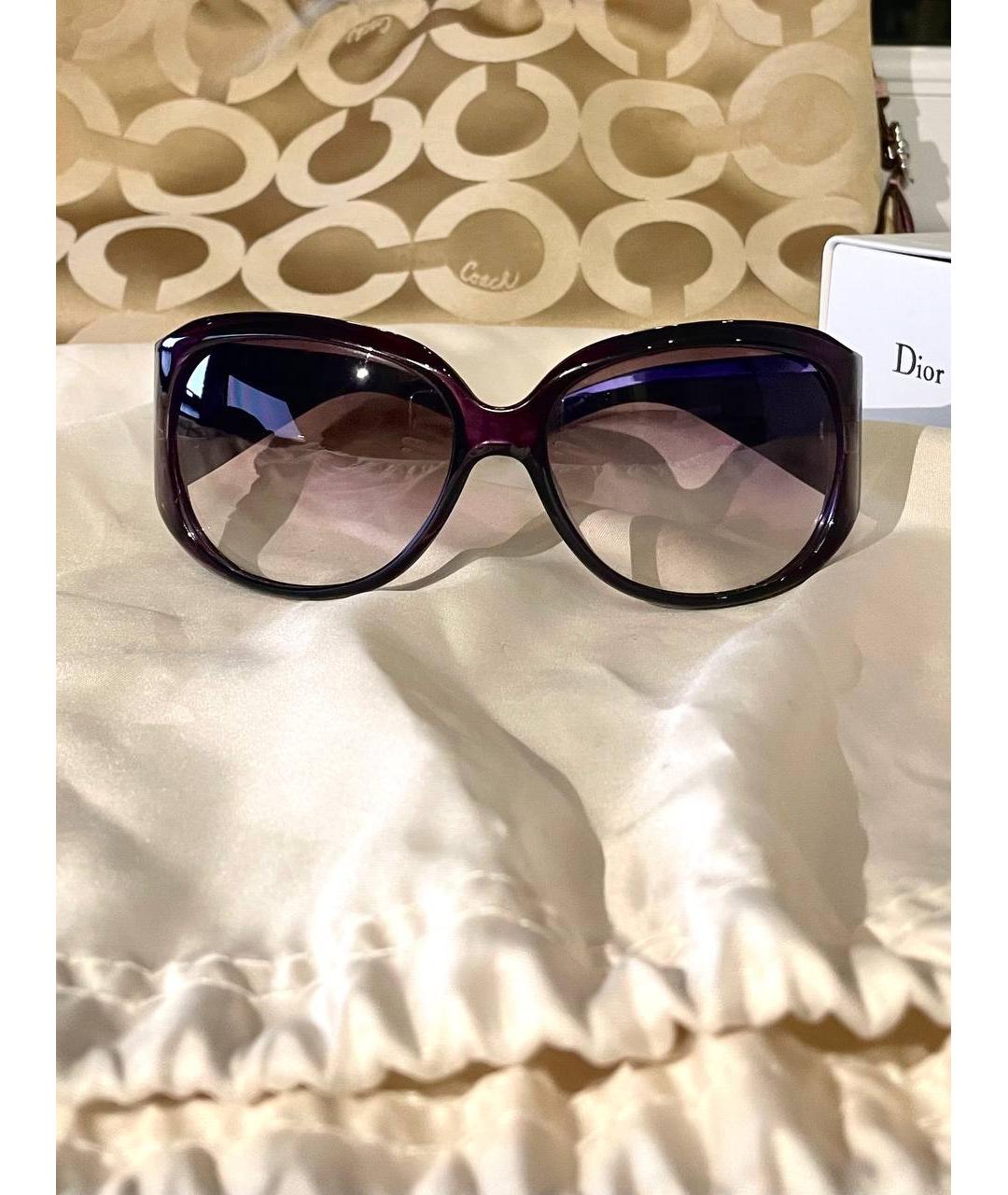 CHRISTIAN DIOR Фиолетовые пластиковые солнцезащитные очки, фото 10